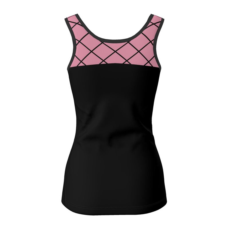 Nami's Pink and Black Tank Net Vest Top - Nami Cosplay - Inspired by One Piece