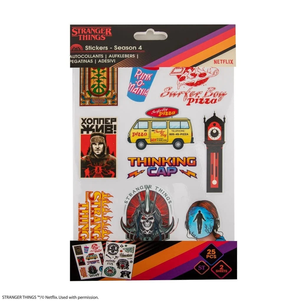 Stranger Things Sticker Sheets - Season 4