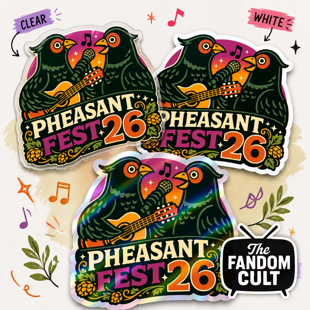 Logo Sticker - Pheasant Fest 2026 - Clear / Holo / White