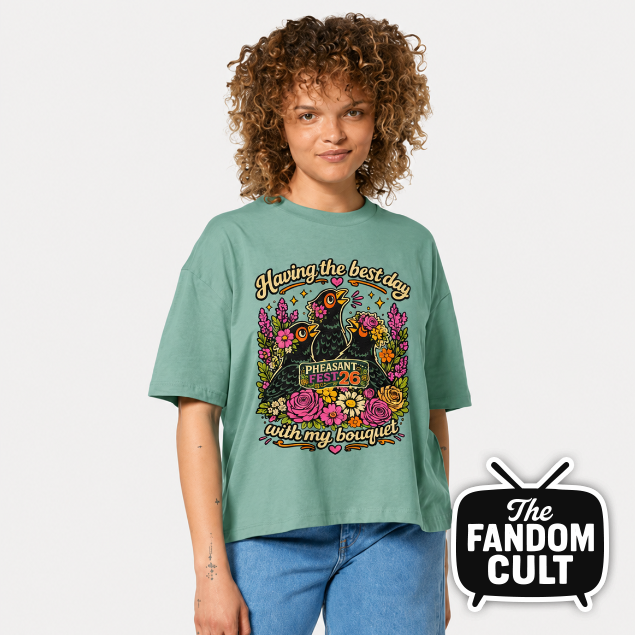 Having the Best Day Bouquet - Pheasant Fest 2026 - Womens Boxy T-Shirt - Colours