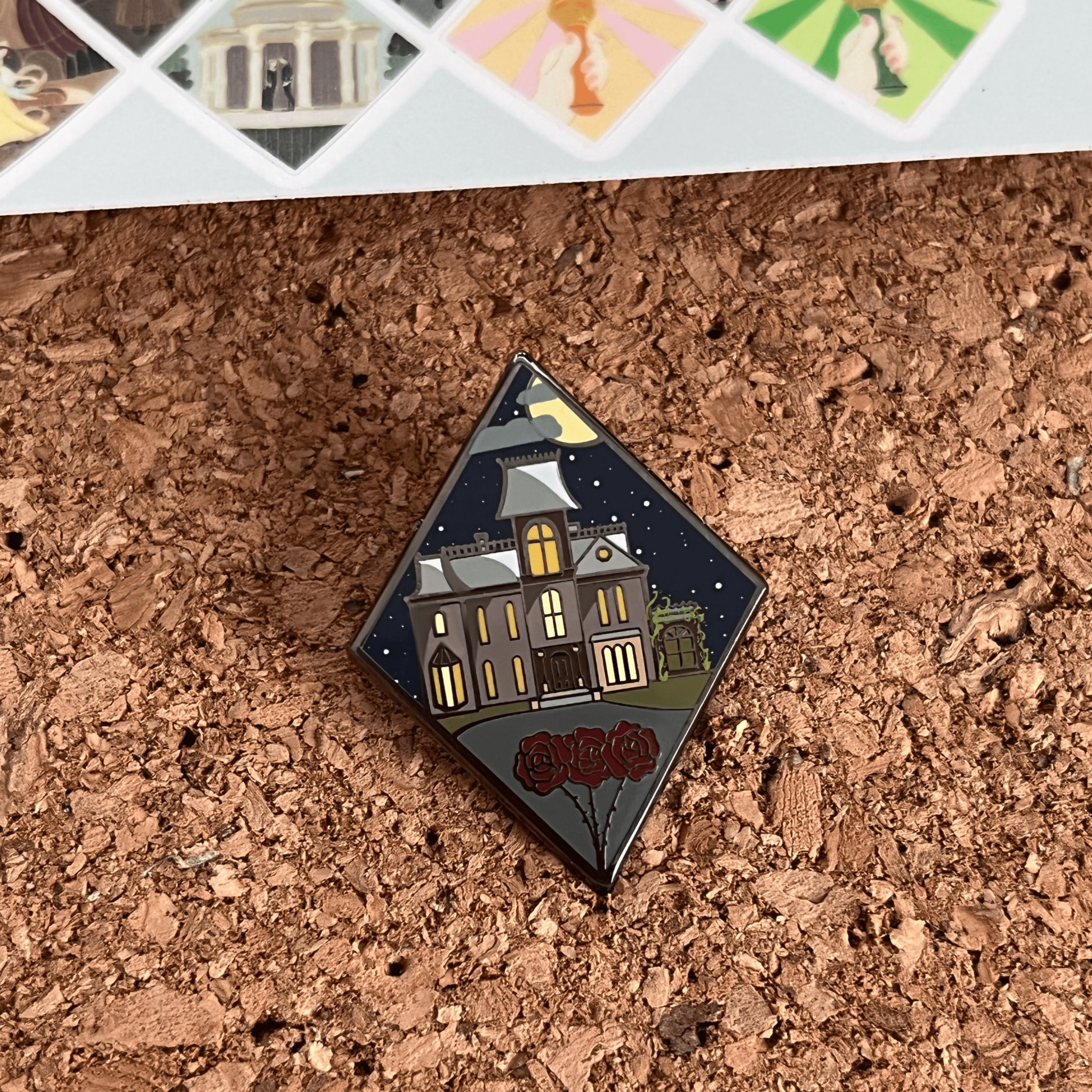 Addams Family House Enamel Pin Badge - Wednesday