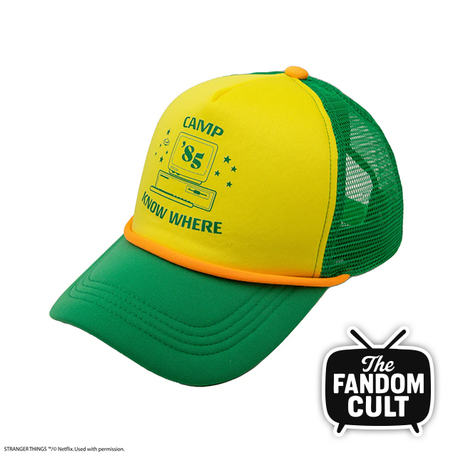 Camp Know Where Mesh Snapback Cap - Stranger Things Dustin Henderson Cosplay