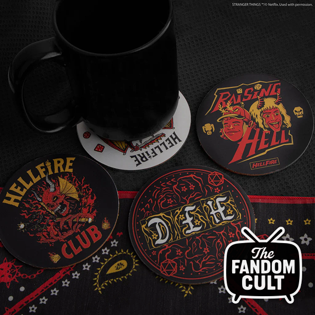 Hellfire Club Coasters - Set of 4 - Stranger Things