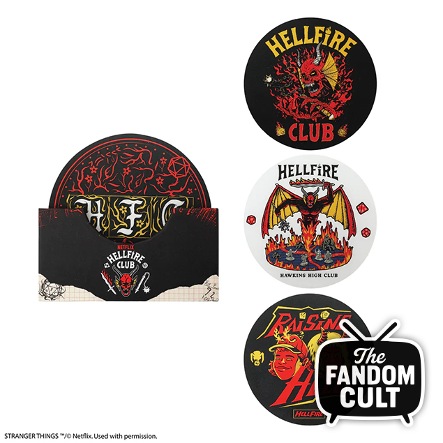 Hellfire Club Coasters - Set of 4 - Stranger Things