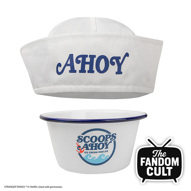 Scoops Ahoy Ice Cream Bowl and Sailor Hat - Stranger Things