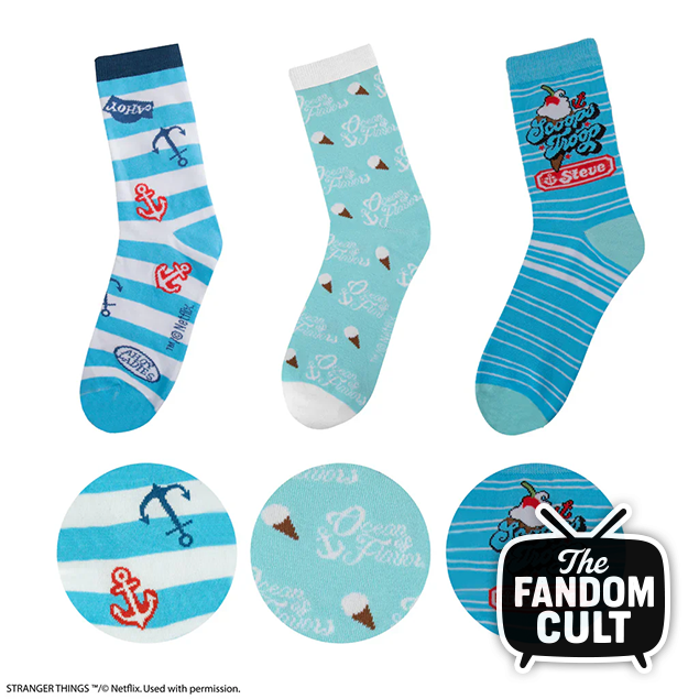 Stranger Things Socks Set of 3 Scoops Ahoy CR1680