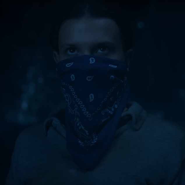 Blue Paisley 'Not Today Vecna' Bandana - Eleven Jane Hopper Cosplay