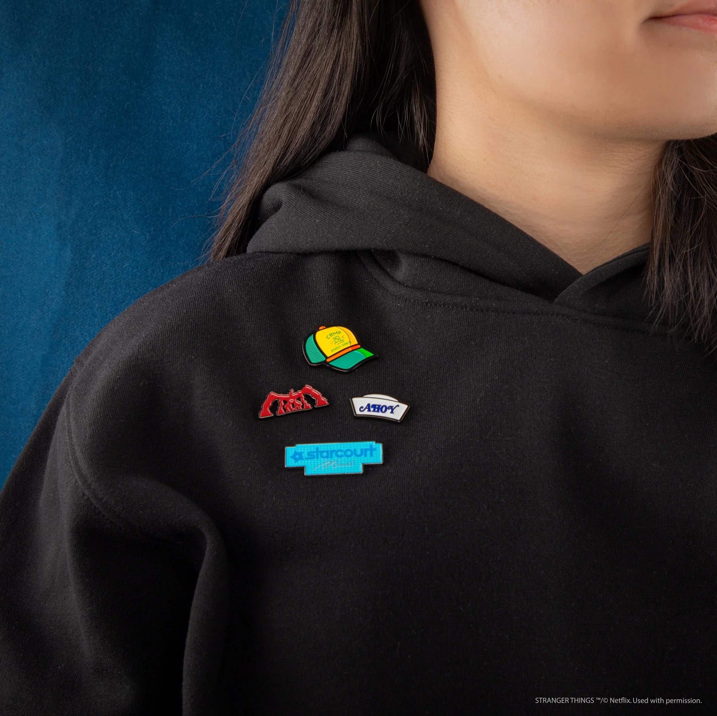 Stranger Things Pins Season 3 - Starcourt Mall, Dustin Hat, Scoops Ahoy Sailor Hat, Mind Flayer