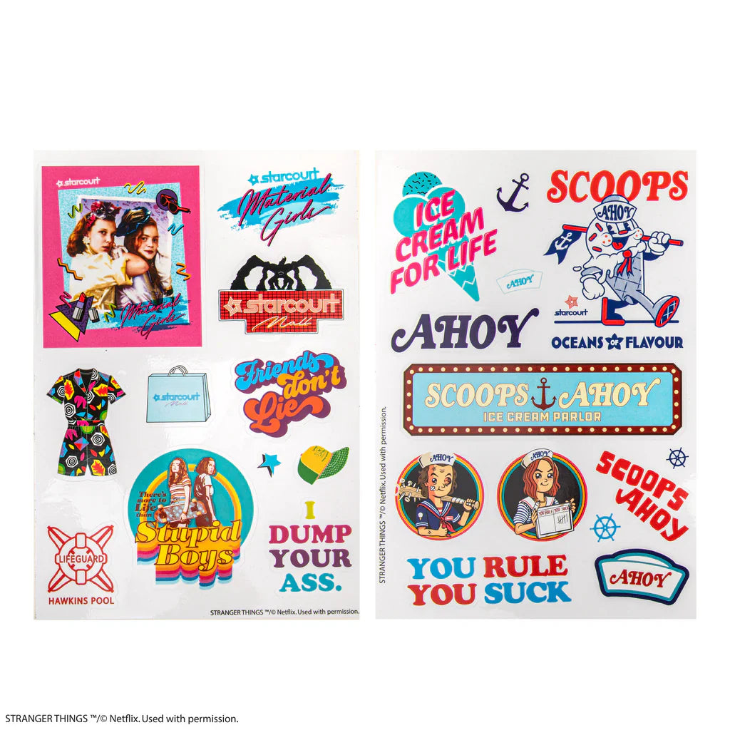 Stranger Things Sticker Sheets - Season 3