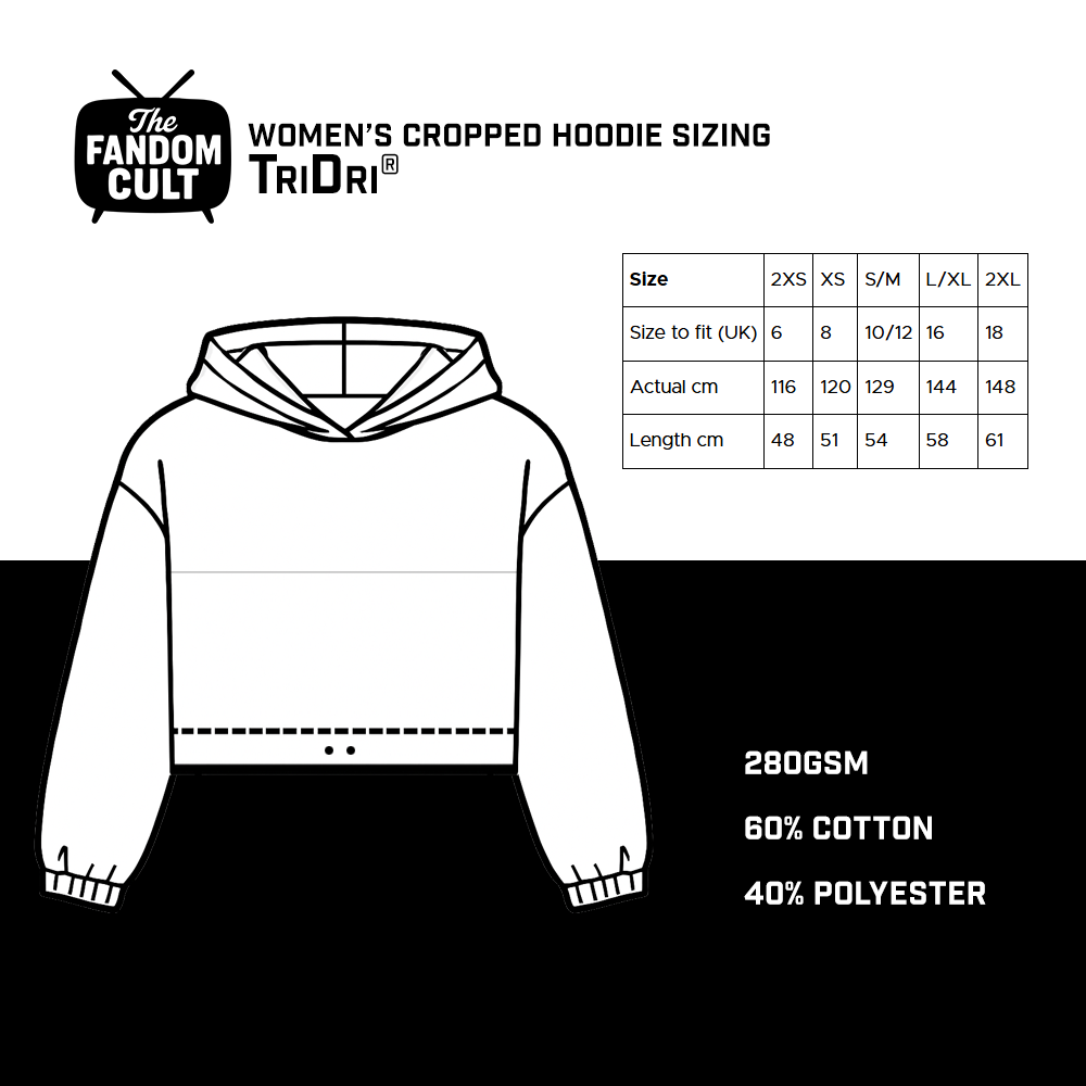 Stay Puft Marshmallow Cropped Hoodie - Inspired by Ghostbusters