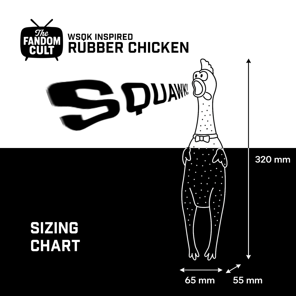 WSQK The Squawk Screaming Chicken 32cm - Inspired by Stranger Things