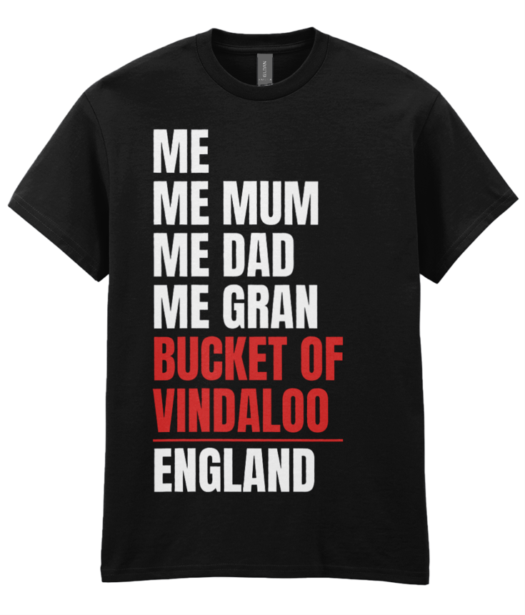 England World Cup 2026 - Bucket of Vindaloo T-Shirt - Black