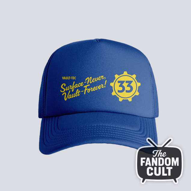 Vault 33 ‘Surface Never - Vault Forever!’ Mesh Cap - Inspired by Fallout
