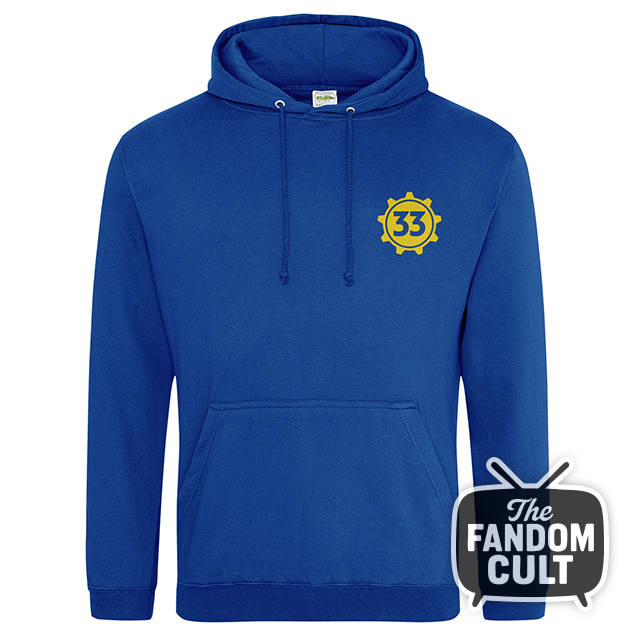Vault 33 College Style Hoodie - Inspired by Fallout