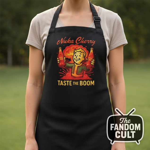 Nuka-Cola Cherry Boom Apron - Inspired by Fallout