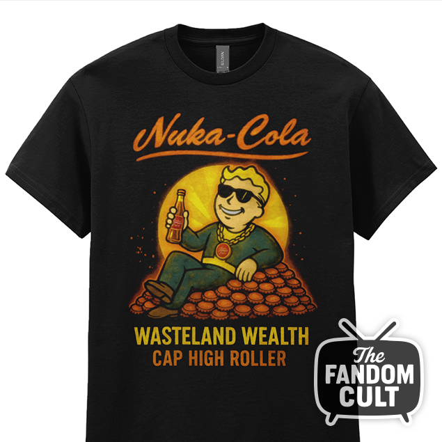 Nuka-Cola Classic Wasteland Wealth T-Shirt - Inspired by Fallout