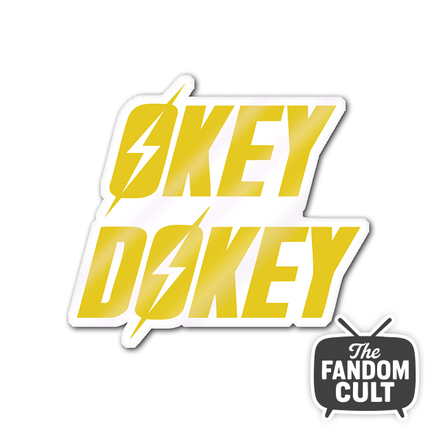 Okey Dokey Die-cut Sticker White/Clear/Holographic - Inspired by Fallout