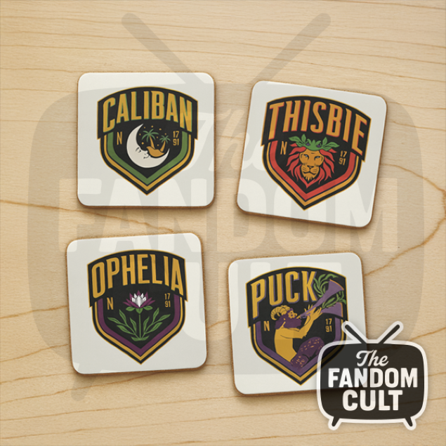 Nevermore Academy Houses Drinks Coaster - Set of 4