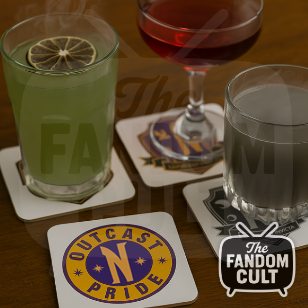 Nevermore Academy Logos Drinks Coasters - Set of 4