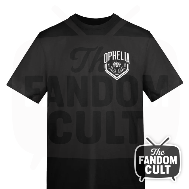 Ophelia House Print T-Shirt in Black