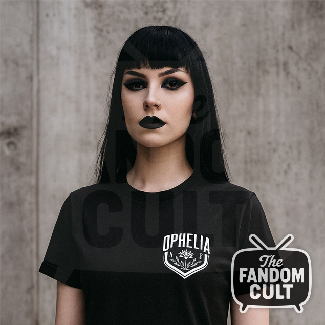 Ophelia House Print T-Shirt in Black