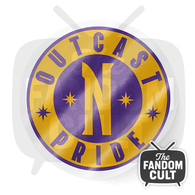 Outcast Pride Vinyl Sticker Holographic/Clear/White