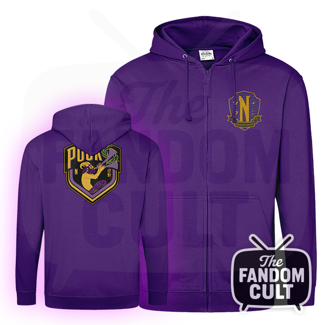 Nevermore Puck House Embroidered Hoodie Zoodie