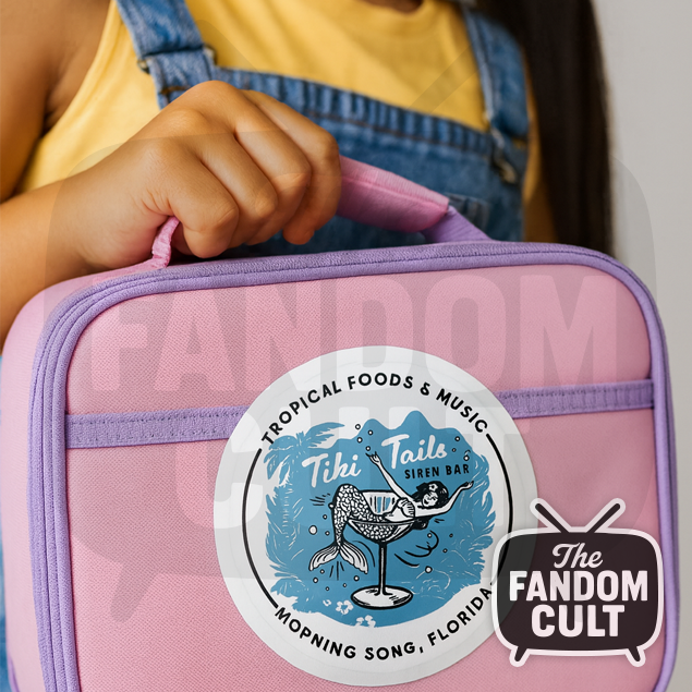 Tiki Tales Siren Bar Vinyl Sticker Holographic/Clear/White