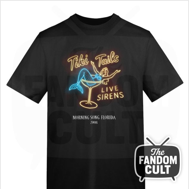 Tiki Tails Live Sirens Neon MorningSong T-Shirt