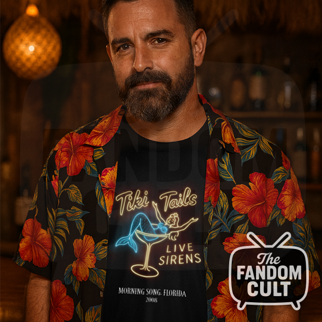 Tiki Tails Live Sirens Neon MorningSong T-Shirt