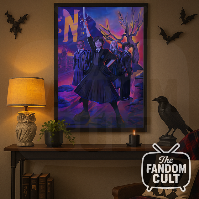 Wednesday's Rag-Tag Nevermore Victory Poster - A5, A4, A3, A2