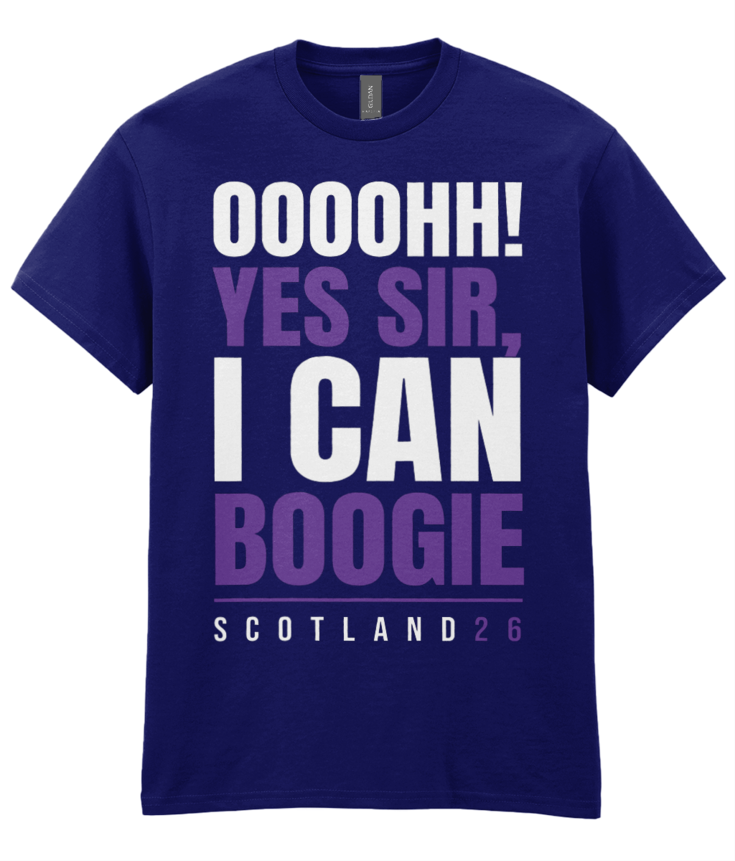 Scotland World Cup 2026 - Yes Sir I Can Boogie T-Shirt - Navy Blue