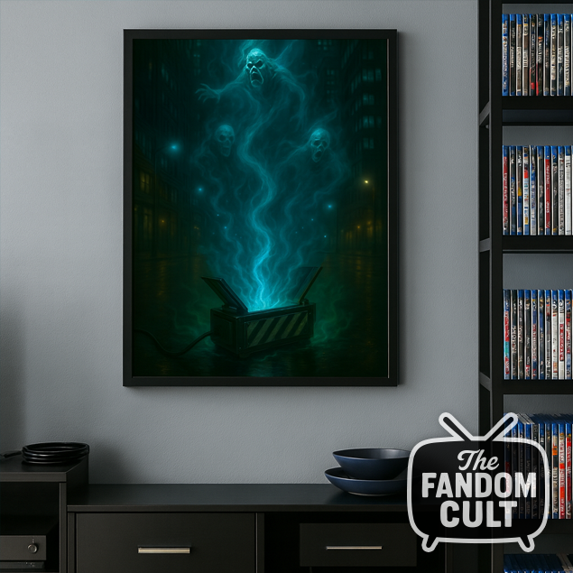 Ghost Trap in the City Poster A5, A4, A3, A2 - Inspired by Ghostbusters