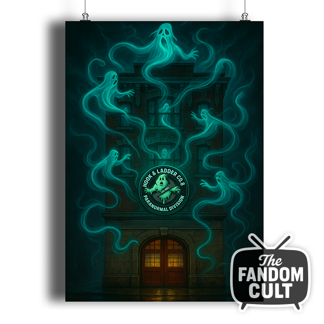 Hook & Ladder Co.8  Spectral Firehouse Print A5, A4, A3, A2 - Inspired by Ghostbusters