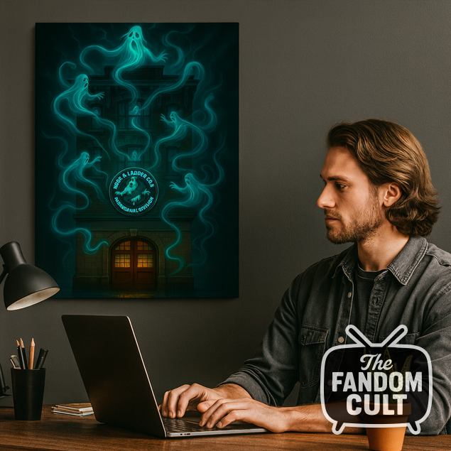 Hook & Ladder Co.8  Spectral Firehouse Print A5, A4, A3, A2 - Inspired by Ghostbusters