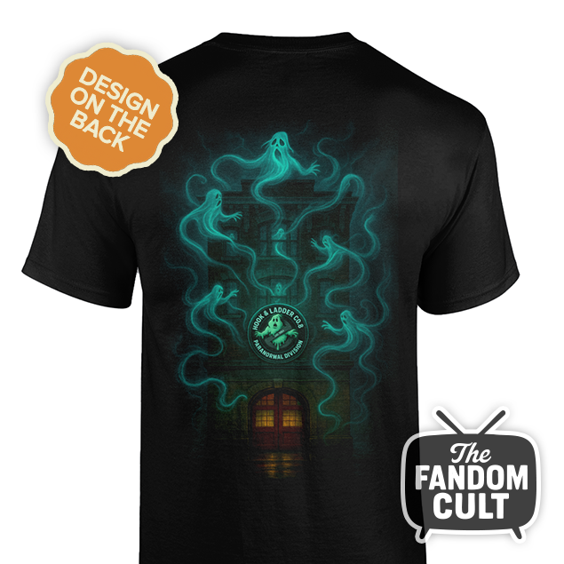 Hook & Ladder Co.8 Neon Logo Firehouse T-Shirt - Inspired by Ghostbusters