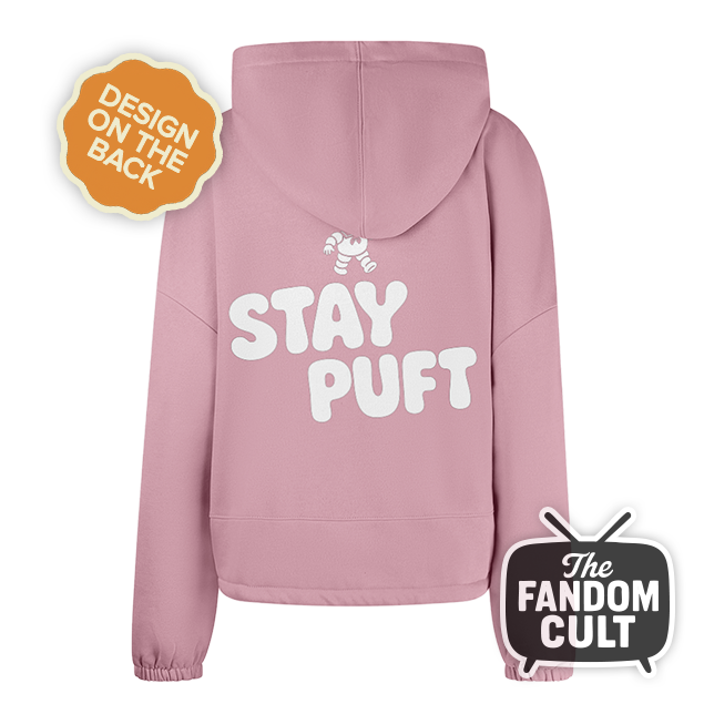 Stay Puft Marshmallow Cropped Hoodie - Inspired by Ghostbusters