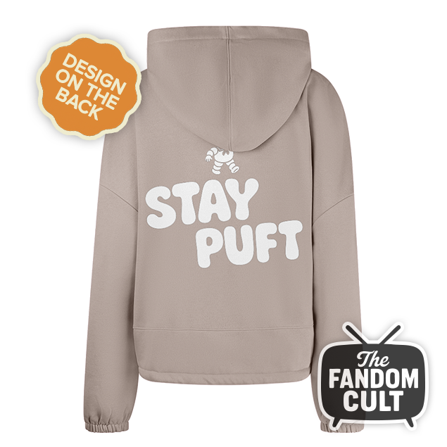 Stay Puft Marshmallow Cropped Hoodie - Inspired by Ghostbusters