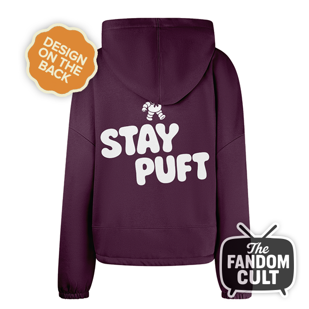 Stay Puft Marshmallow Cropped Hoodie - Inspired by Ghostbusters