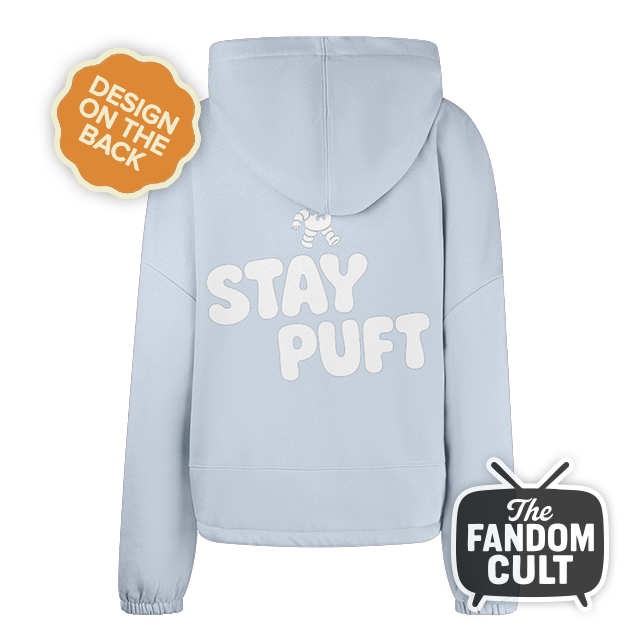 Stay Puft Marshmallow Cropped Hoodie - Inspired by Ghostbusters