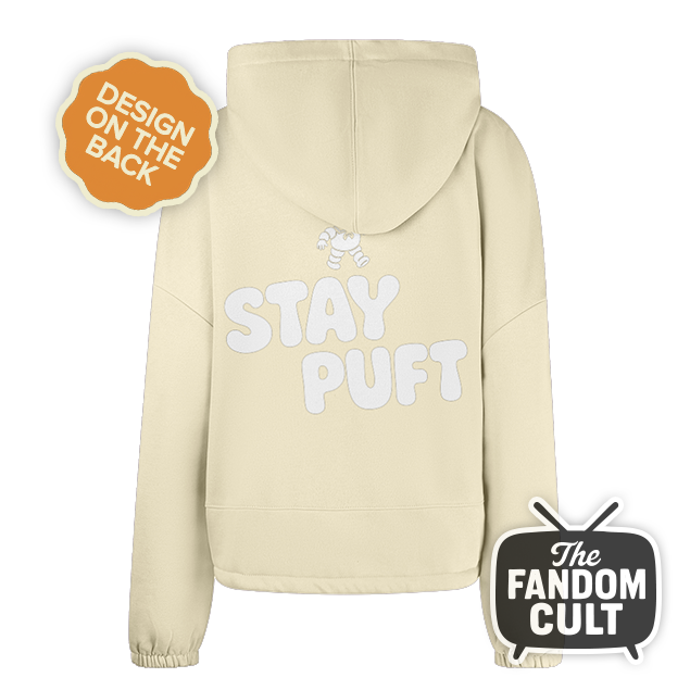 Stay Puft Marshmallow Cropped Hoodie - Inspired by Ghostbusters
