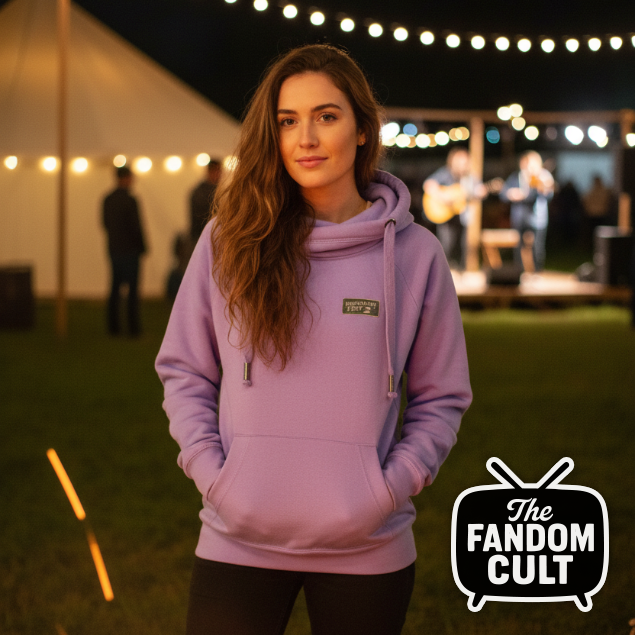 Women's Cross Neck Hoodie Text Logo - Pheasant Fest 2026 - Colours