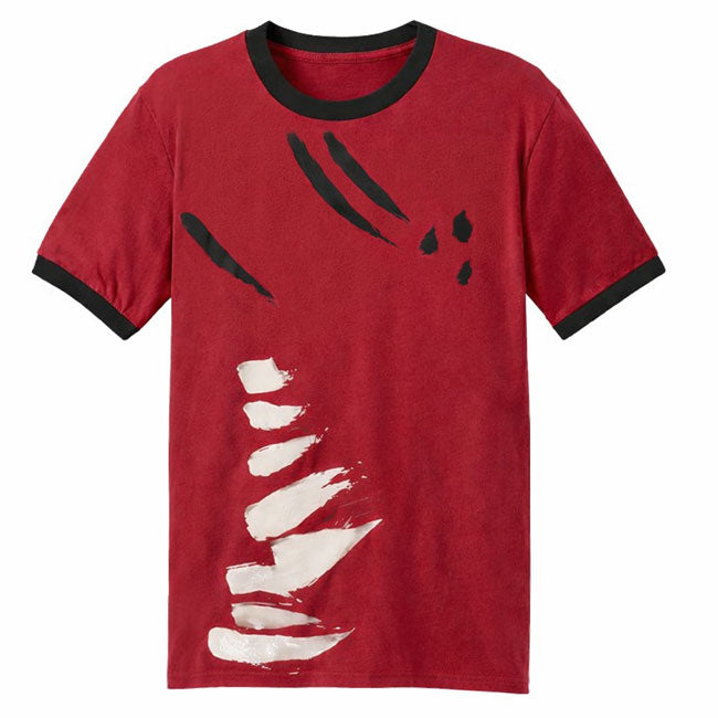 Red and Black Ringer Painted T-Shirt - Luffy Cosplay - Inspired by One Piece