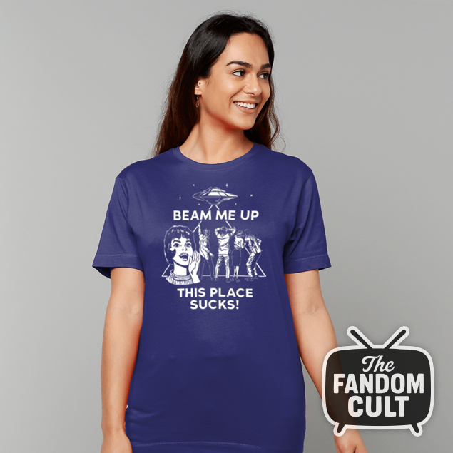 Beam Me Up, This Place Sucks T-Shirt - Robin Buckley Cosplay