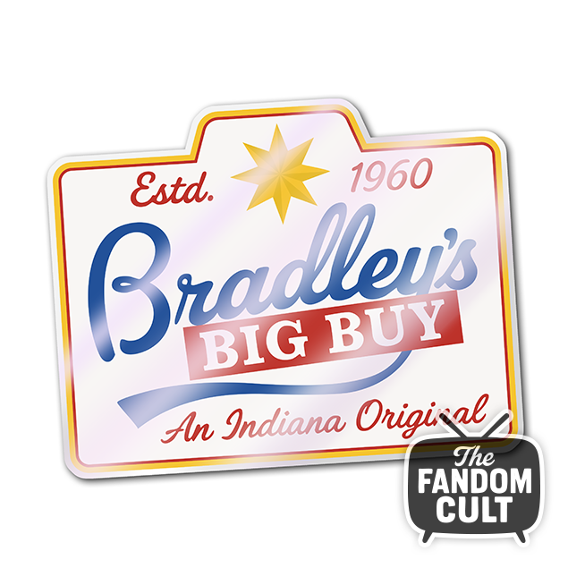 Bradley's Big Buy Logo Sticker - Inspired by Stranger Things