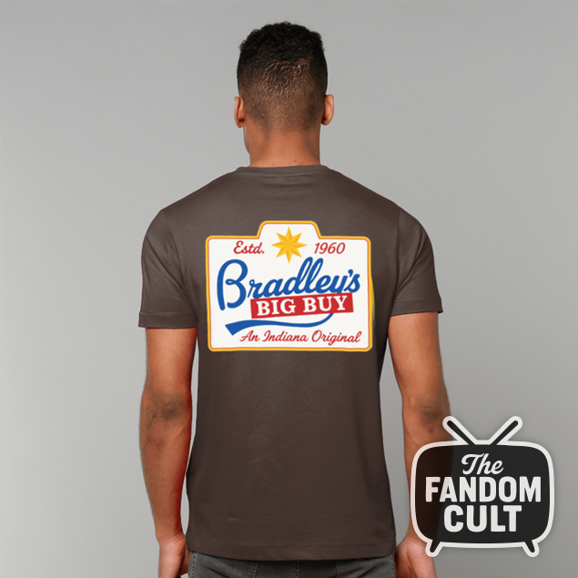 Bradleys Big Buy Brown T-Shirt - Stranger Things