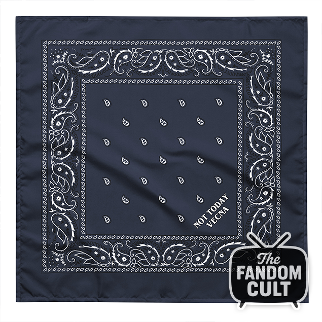 Blue Paisley 'Not Today Vecna' Bandana - Eleven Jane Hopper Cosplay