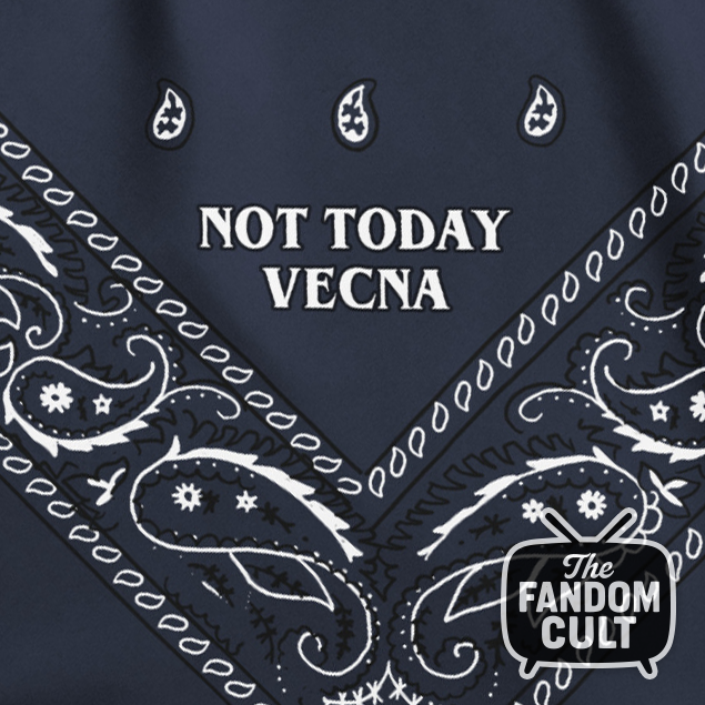 Blue Paisley 'Not Today Vecna' Bandana - Eleven Jane Hopper Cosplay