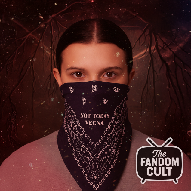 Blue Paisley 'Not Today Vecna' Bandana - Eleven Jane Hopper Cosplay