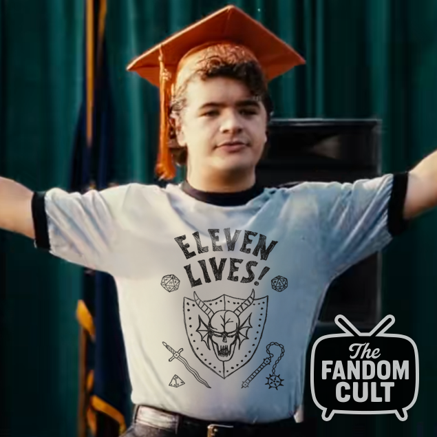 Eleven Lives - Hellfire Lives! Parody T-Shirt - Inspired by Stranger Things